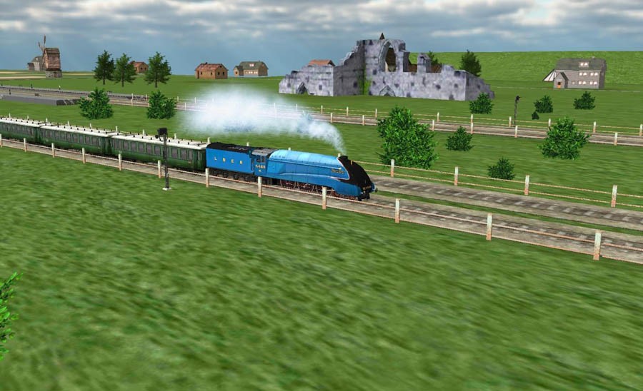 in game Picture of Train Sim, One of best train games for ios.