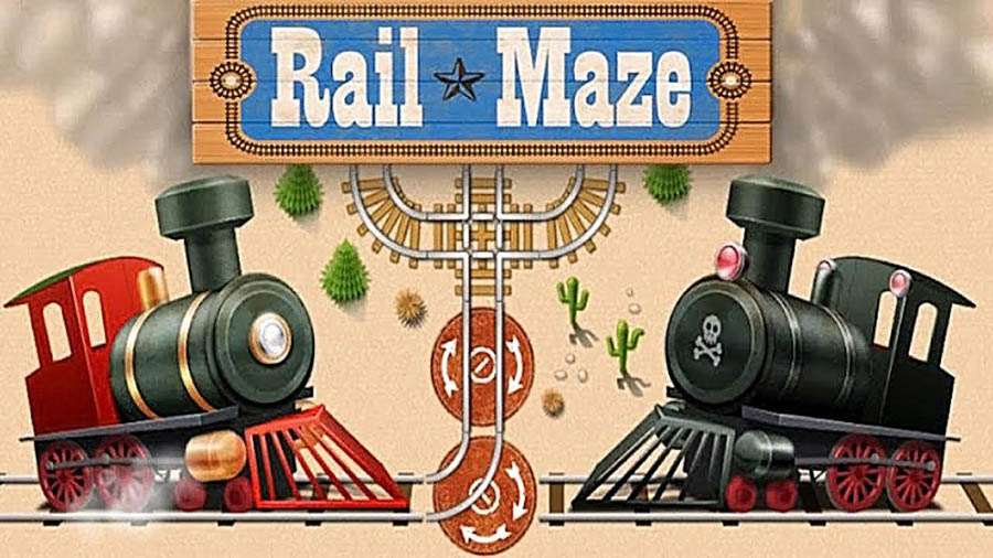 The Official Picture of Rail Maze, One of best train games for ios.