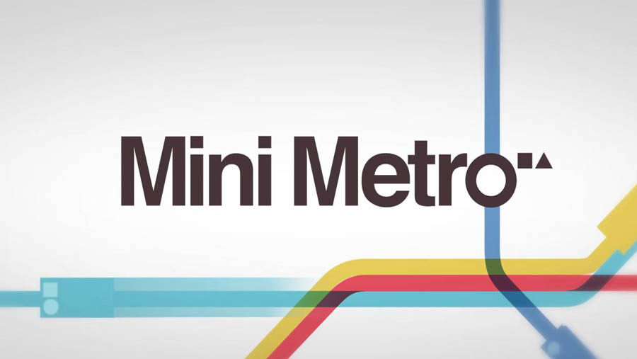 The Official Picture of Mini Metro, One of best train games for mac.