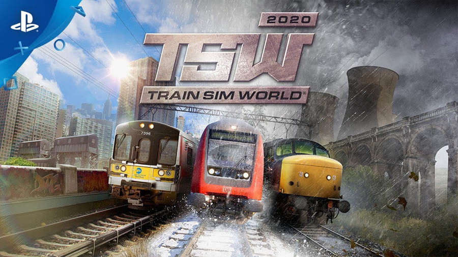 The official wallpaper of Train Sim World 2020, one of the best train games for ps4.