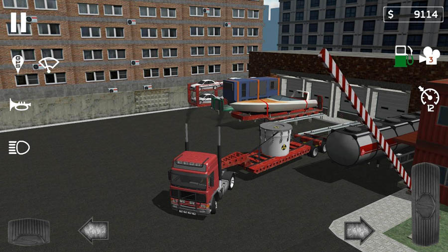 in game Picture of Cargo Transport Simulator, One of best truck games for android.