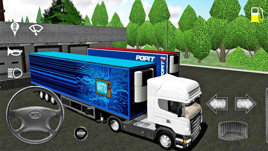 in game Picture of Cargo Transport Simulator, One of best truck games for ios.