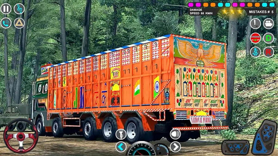 in game Picture of Indian Cargo Truck Driving 3D, One of best truck games for ios.