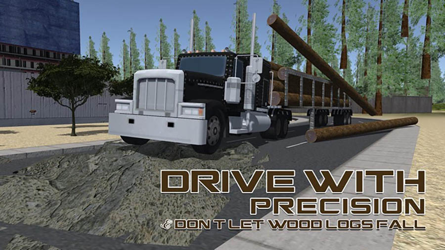 in game Picture of 3D Logging Truck Driver, One of best truck games for ios.