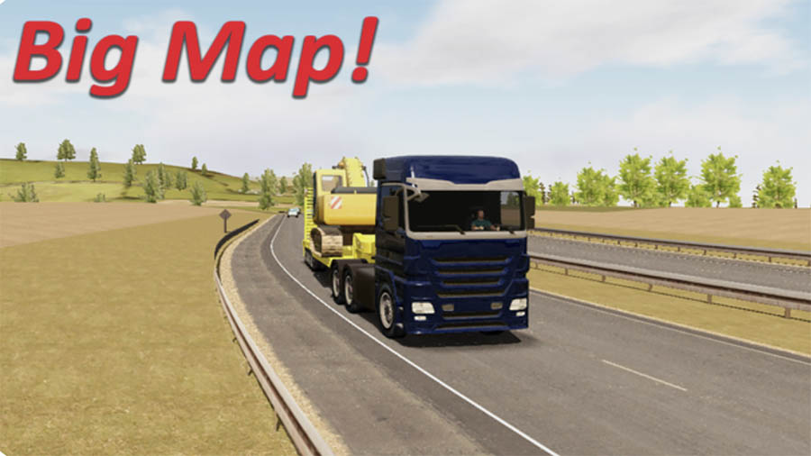 in game Picture of Heavy Truck Simulator, One of best truck games for ios.