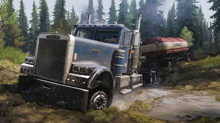 A main photo of the game, featuring a truck.