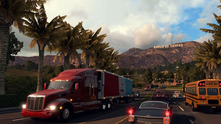 The official picture of American Truck Simulator, one of the best truck games for ps4.