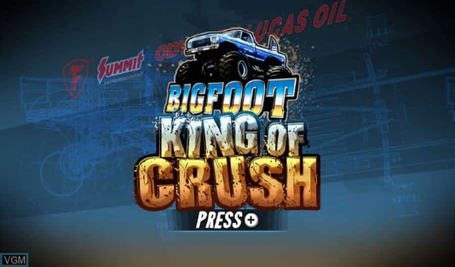 The main wallpaper of Bigfoot: King of Crush, one of the best truck games for ps4.