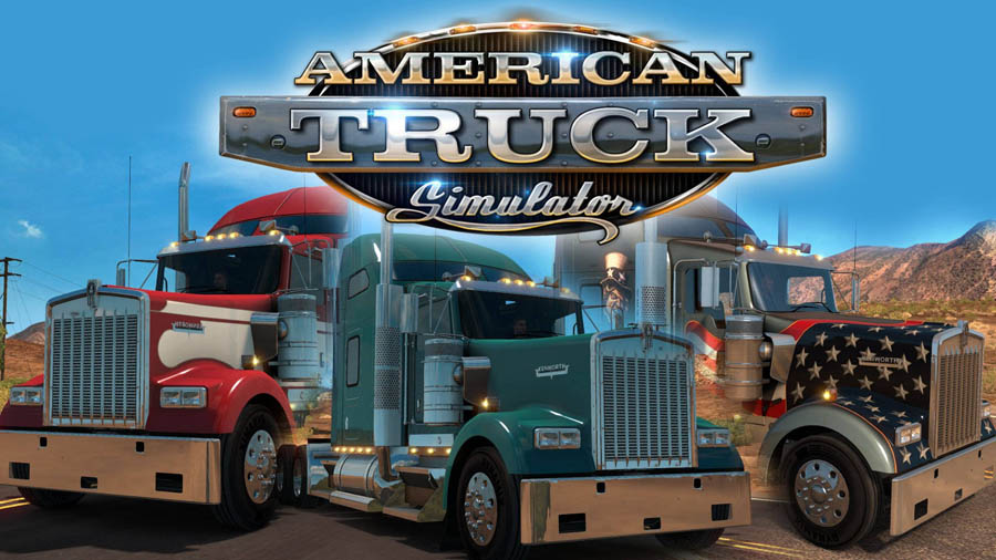 The official picture of American Truck Simulator, one of the best truck games for ps5.