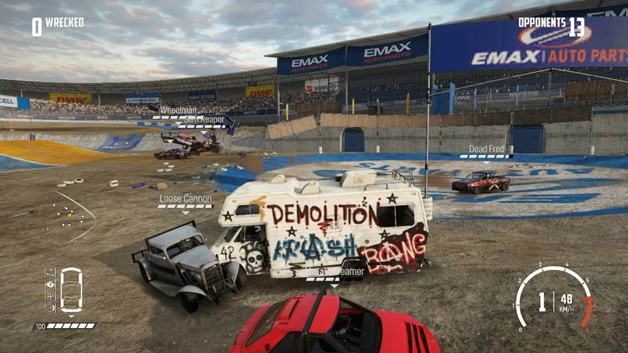 A picture of Wreckfest, one of the best truck games for switch.