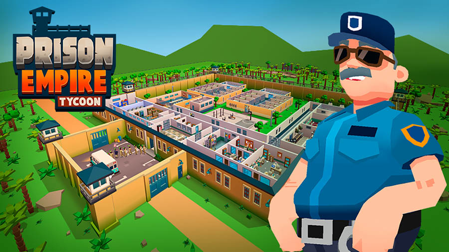 The Official Picture of Prison Empire Tycoon with its character, One of best tycoon games for android.