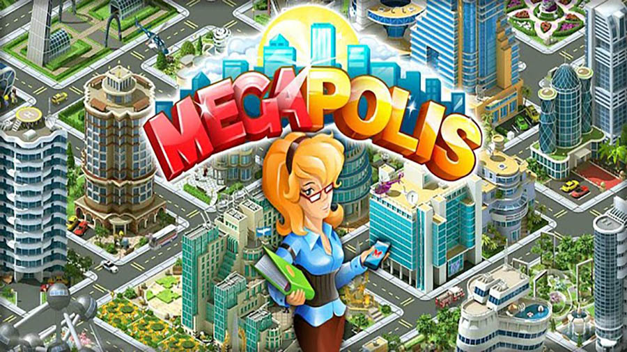 The Official Picture of Megapolis with its character, One of best tycoon games for android.