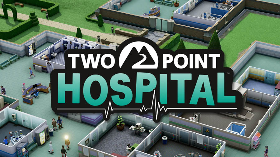 The Official Picture of Two Point Hospital, One of best tycoon games for switch.