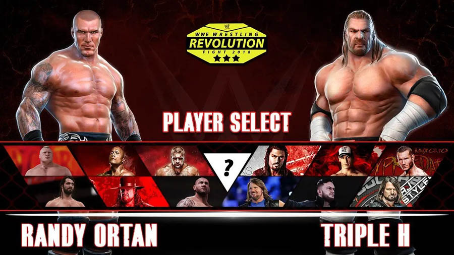 in game Picture of Wrestling Fight Revolution 2018 with its characters, One of best wrestling games for android.