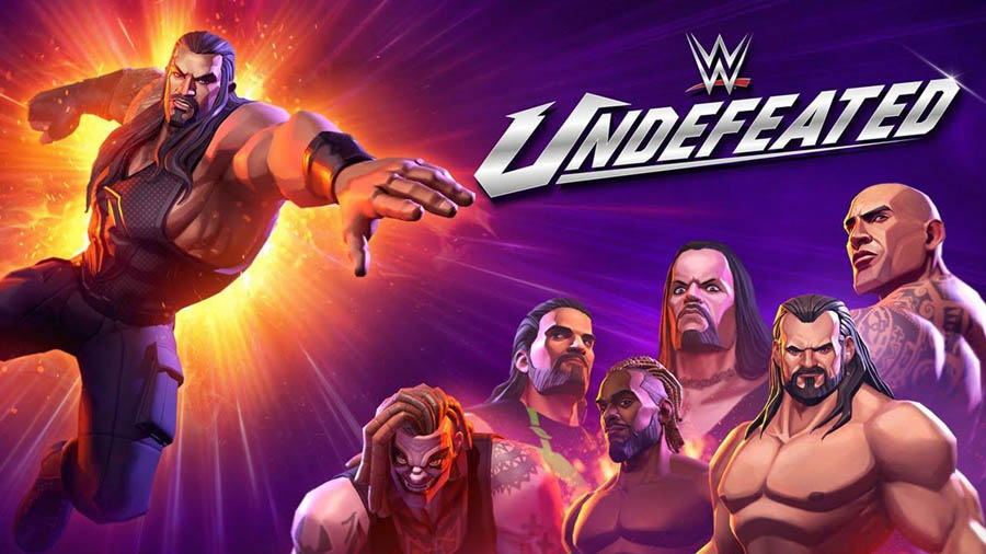 The Official Picture of WWE Undefeated with its characters, One of best wrestling games for android.