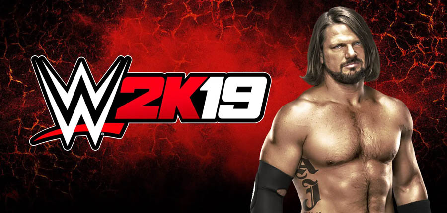 The Official Picture of WWE 2K19 with AJ Styles, One of best wrestling games for ps4.