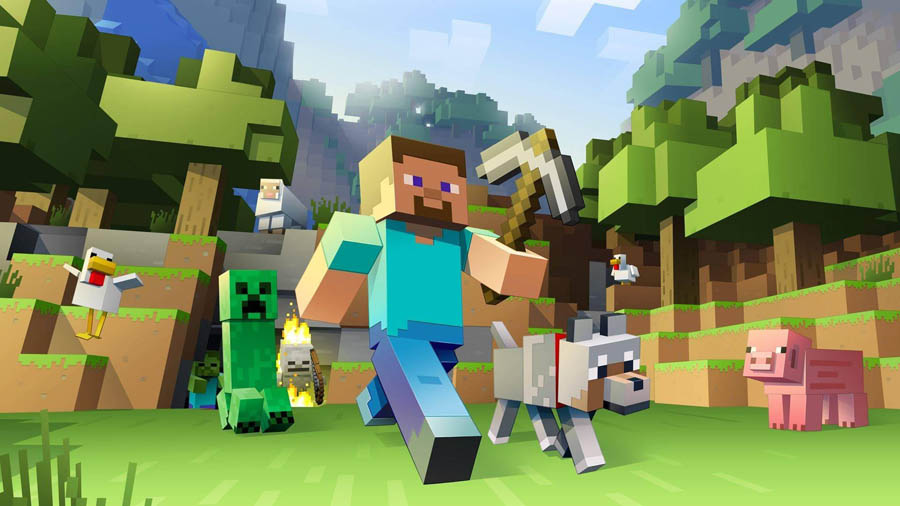 The Official Picture of Minecraft Future with its characters.