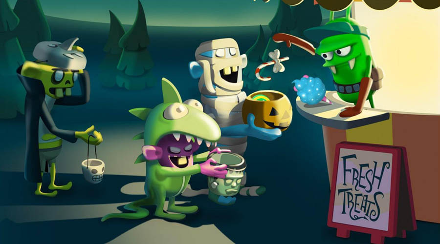 The Official Picture of Zombie Catchers with its characters, One of best zombie games on ios.