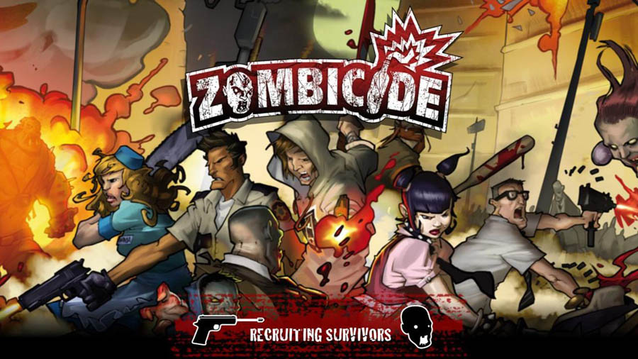 The Official Picture of Zombicide: Tactics & Shotguns with its characters, One of best zombie games on ios.