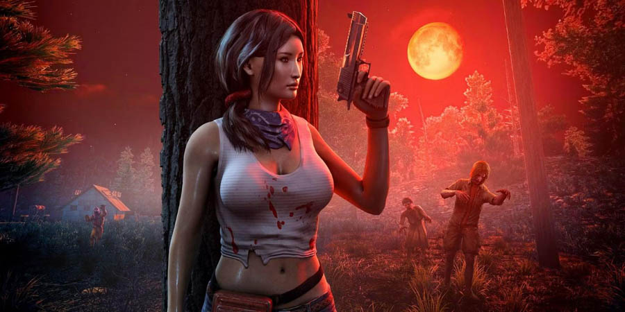 The Official Picture of 7 Days to Die with its character, One of best zombie games on pc.