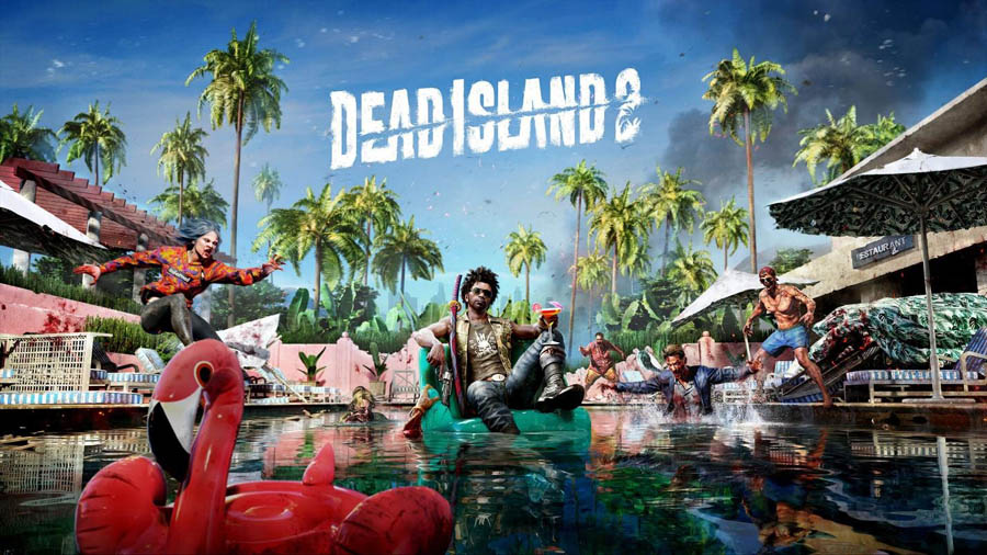 The Official Picture of Dead Island 2 with its characters, One of best zombie games on ps5.