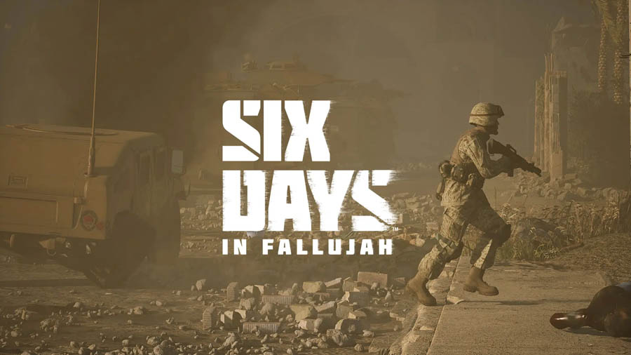 The Official Picture of Six Days in Fallujah with its characters, One of most controversial video games of all time.