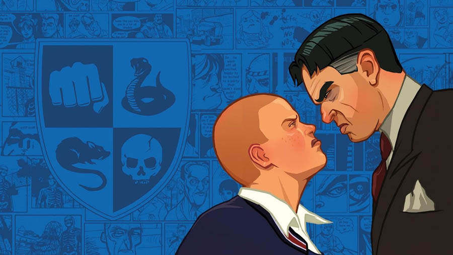 The Official Picture of Bully with its characters, One of most controversial video games of all time.