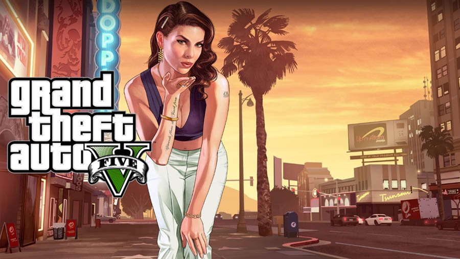 The Official Picture of Grand Theft Auto V with a Female Characters, One of best pc games for youtube channel.