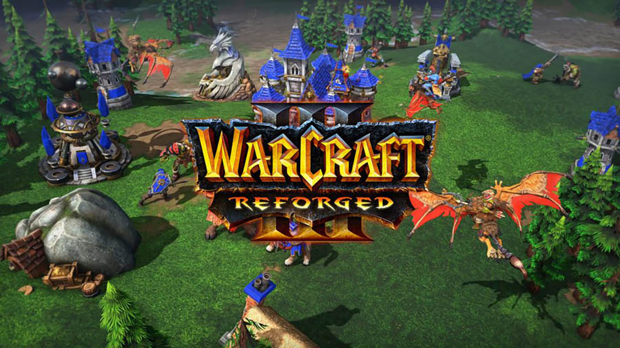 Official cover art of Warcraft III: Reforged.