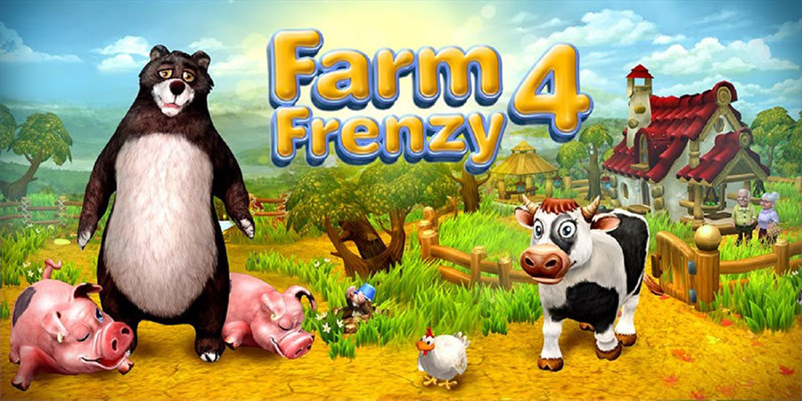 A wallpaper of Farm Frenzy, one of the best farming games for ios.