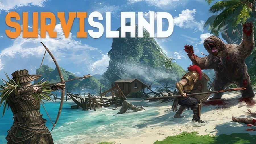 The Official Picture of Survisland with its characters, One of best forest survival games for pc.