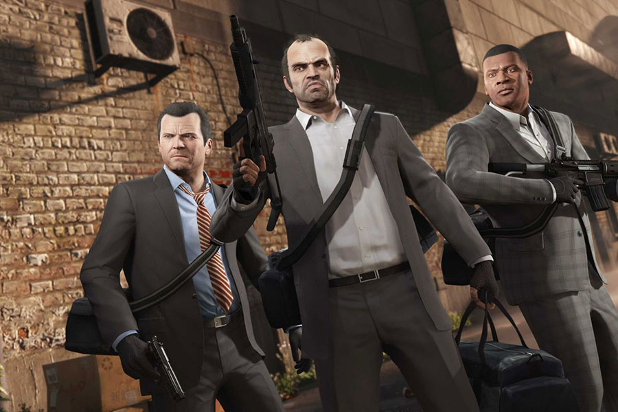 A picture of Grand Theft Auto V, one of the best gangster games for Mac.