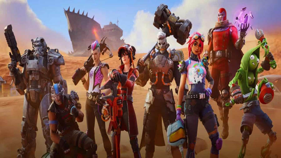 The Official Picture of Fortnite with its characters, One of the best Battle Royale Games for Xbox.