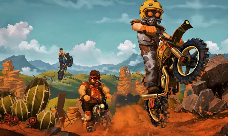 The official picture of Trials Frontier, one of the best bike games for Android.