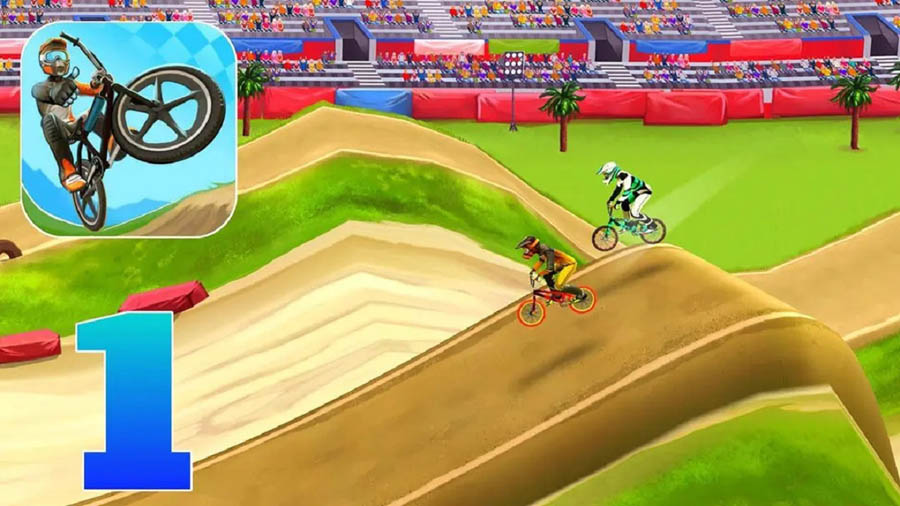 A picture of Mad Skills BMX 2, one of the best bike games for iPhone.