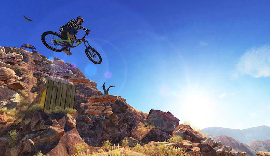 A wallpaper of Bike Unchained 2, one of the best bike games for iPhone.