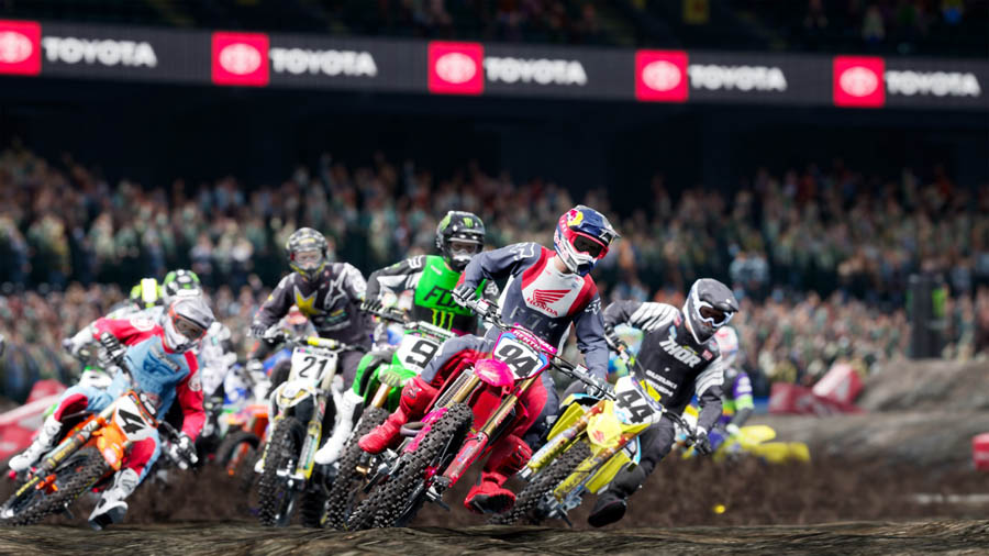 An official picture of Monster Energy Supercross 4.