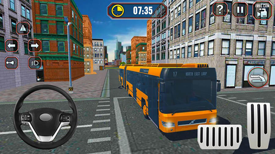 in game Picture of Smart Bus Driving Academy Game, One of best bus simulator games for iOS.