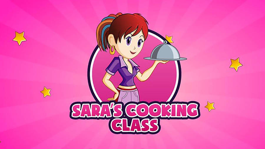 The Official Picture of Sara’s Cooking Class with its character, One of best cooking games for chromebook.