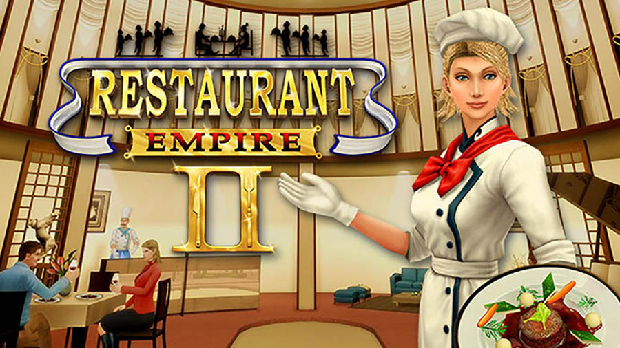 The Official Picture of Restaurant Empire II with its character, One of best cooking games for pc.