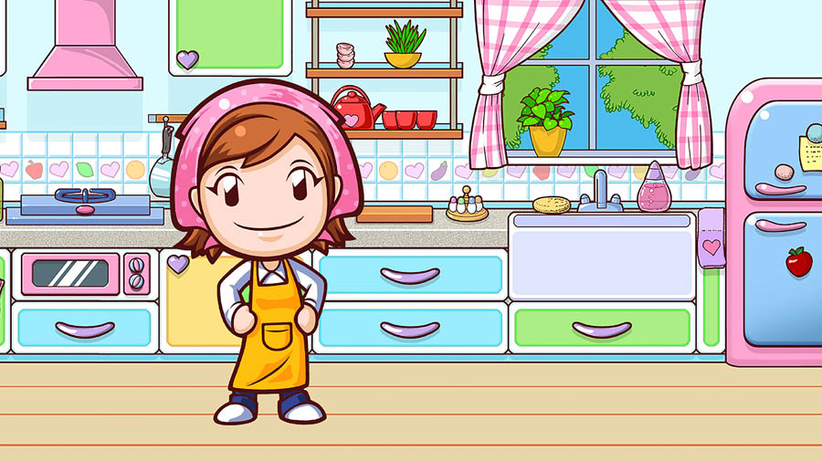 The Official Picture of Cooking Mama: Cookstar with its character, One of best cooking games for ps4.