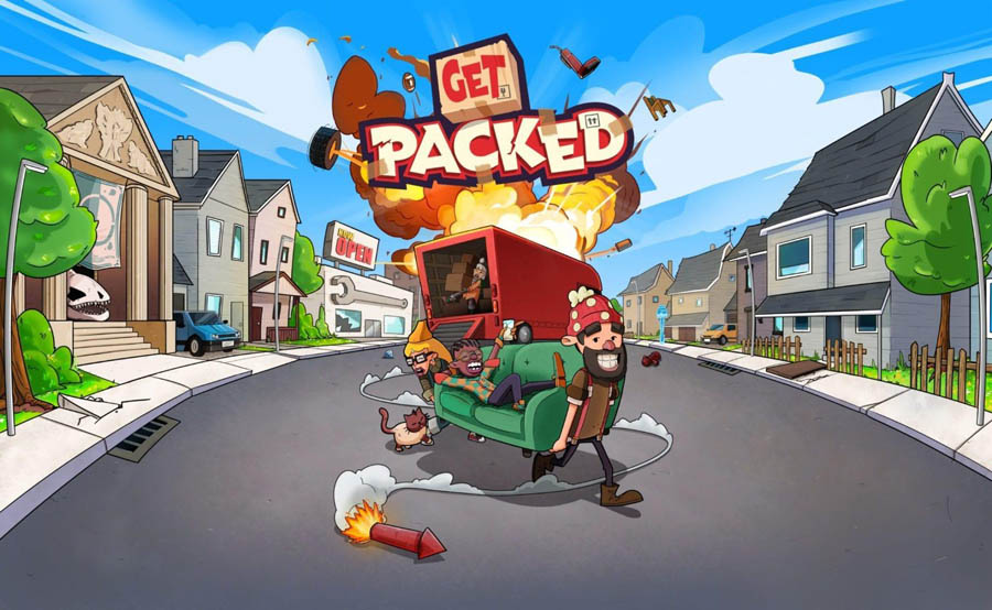 The Official Picture of Get Packed with its characters, One of best cooking games for ps4.