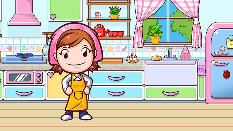 The Official Picture of Cooking Mama: Cookstar with its character, One of best cooking games for ps5.