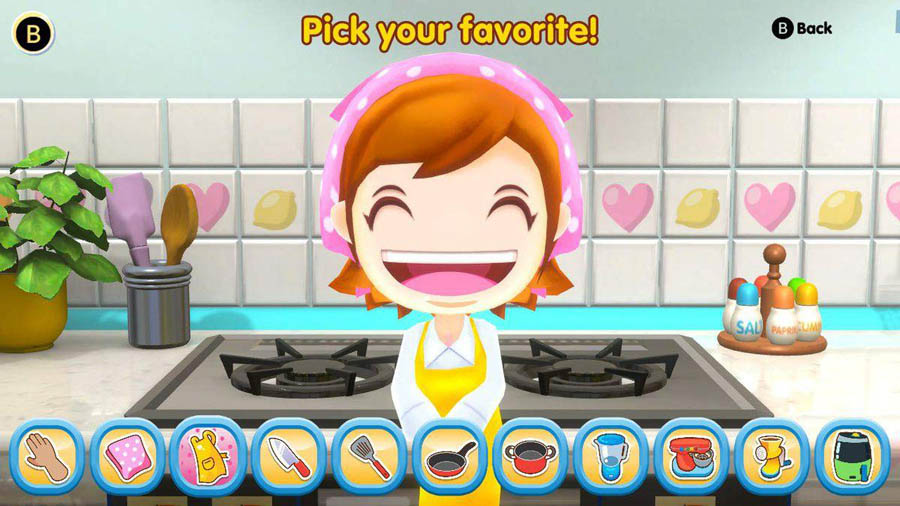 in game Picture of Cooking Mama: Cookstar with its character, One of best cooking games for switch.