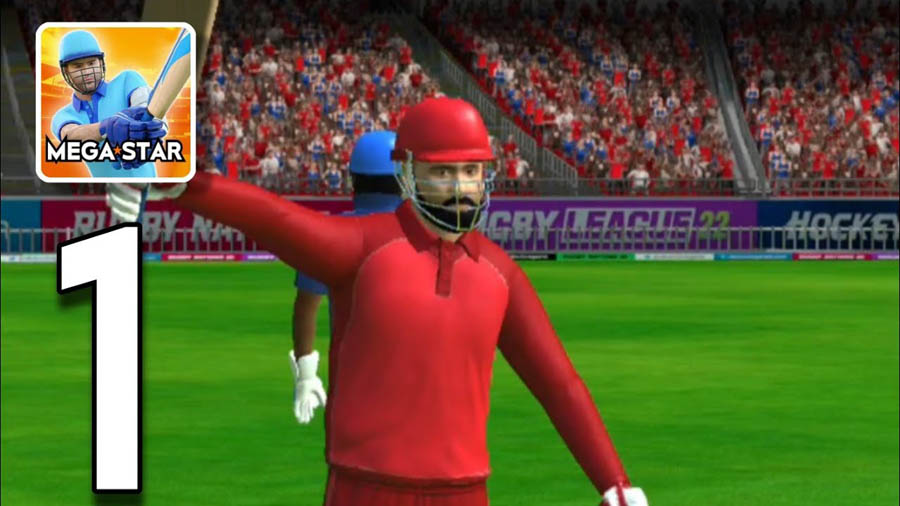 A wallpaper of Cricket Megastar, one of the best cricket games for android.