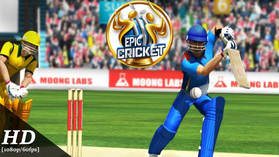 An official picture of Epic Cricket, one of the best cricket games for android.