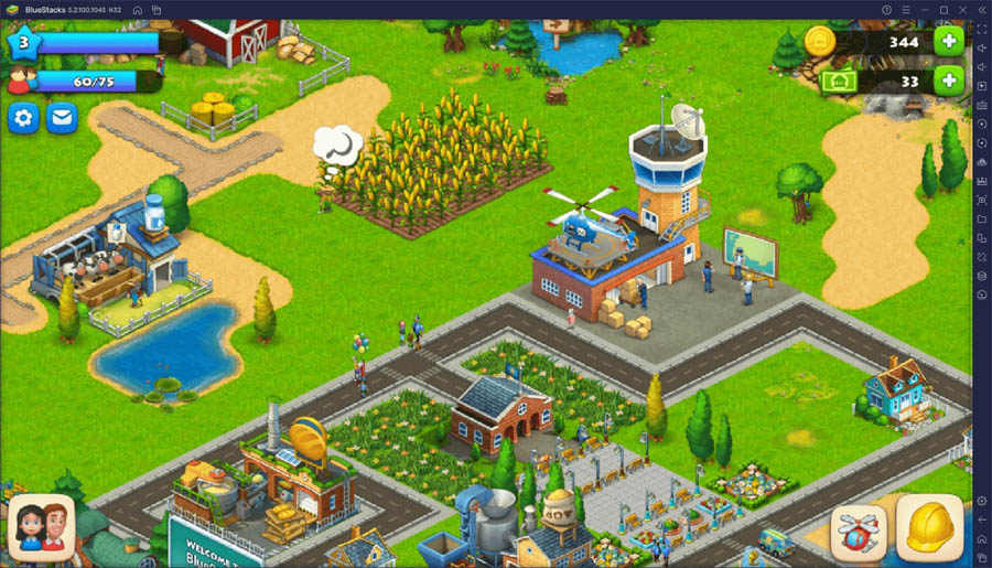 An official photo of Township, one of the best farming games for chrombook.