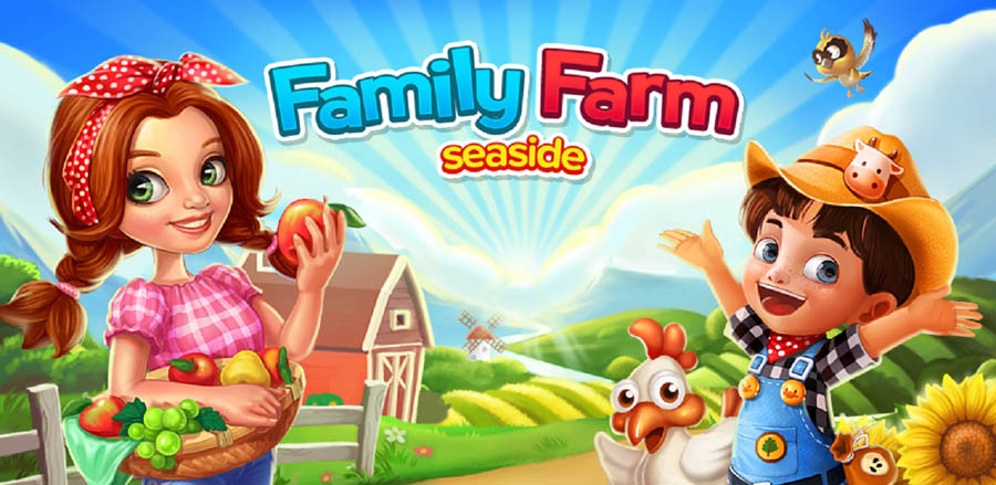 A picture of Family Farm Seaside, one of the best farming games for ios.