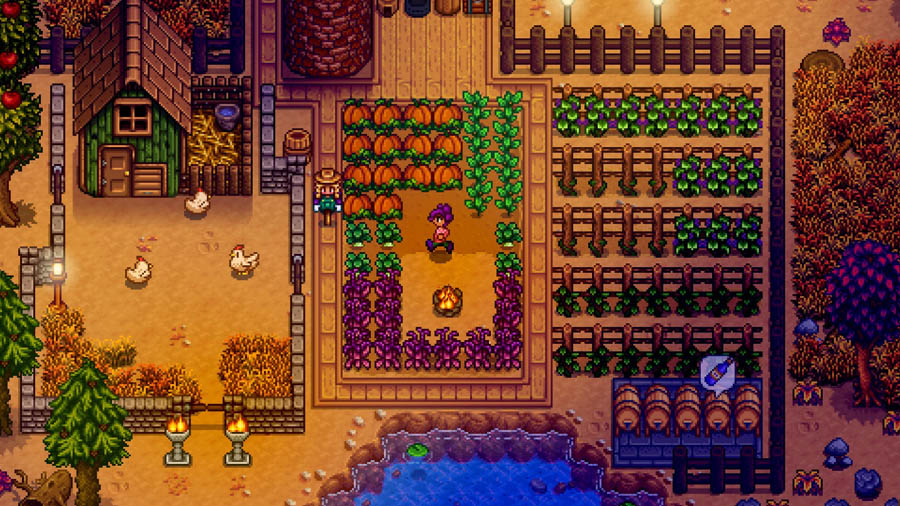 A picture of Stardew Valley, one of the best farming games for mac.