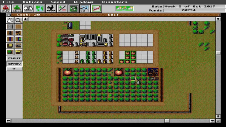 A main picture of SimFarm, one of the best farming games for mac.